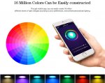 6Pack WiFi Intelligent LED Downlight RGBCW WiFi APP Controlled LED Downlight 3 Inch 5W 120V /220V AC, Dimmable RGBCW 2700-6500K Color Changing, Compatible with Alexa/Google, Ceiling Lights
