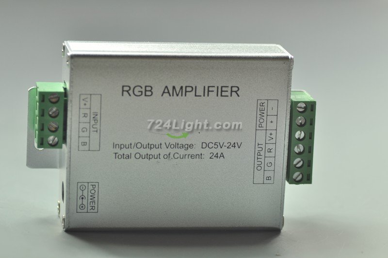 24A LED RGB AMPLIFIER Controller For 3528 5050 RGB LED Strip