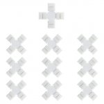 10pcs Pack Solderless Snap Down 2 pin Conductor LED Strip Connector for 10mm Wide 5050 5630 Single Color Flex LED Strips