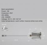 4PCS Pack 3W IP67 Waterproof LED Underground Light DC12-24V Stainless Steel Aluminum Outdoor Anti-Glare Honeycomb LED Step Light