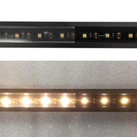 Black Aluminum Extrusion U05 36x24mm U-Shape LED Aluminum Channel System for LED Strip Installation