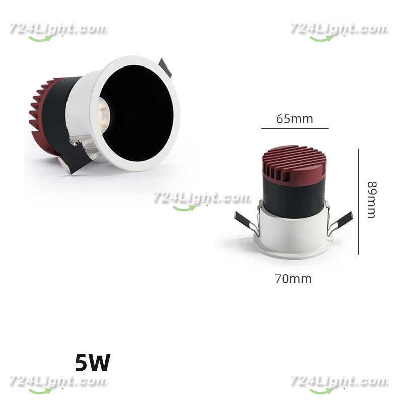 5W HOTEL LIVING ROOM DEEP ANTI-GLARE SPOTLIGHT EMBEDDED COB WALL WASHER CREE CHIP HIGH DISPLAY FINGER NARROW EDGE