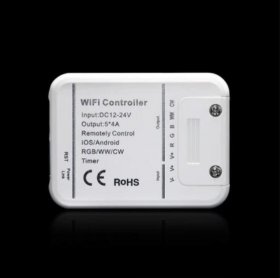 12V-24V DC 5in1 WiFi LED Controller Compatible with Alexa Google Home Magic Home Smart APP Control for Monochrome RGB RGBW WW+CW RGBCCT LED Strip