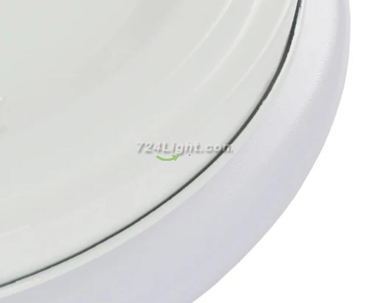 36W 19.68 inch (500mm) odern LED Flush Mount Ceiling Light Fixture Round Acrylic Shade White Finish Mushroom Shape and CCT changable with RF control