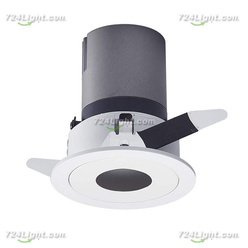 12W Round Hole Downlight Led Spotlight Embedded Anti-glare Wall Washer Commercial Aisle Background Wall Ceiling Light