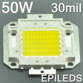 EPILEDS 50W High Power LED Beads Chip 4000 Lumens 30*30mil LED Chips