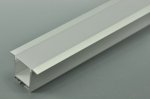 LED Aluminium Extrusion 18.6mm Recessed LED Aluminum Channel 1 meter(39.4inch) With Wings