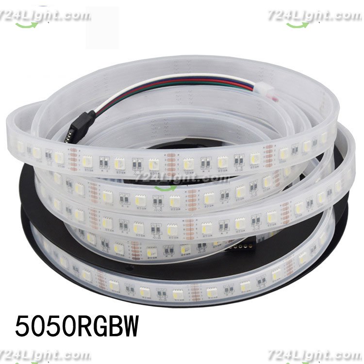 12V5050RGBW FOUR-IN-ONE COLOR LOW VOLTAGE SOFT LIGHT STRIP WITH BARE BOARD CASING WATERPROOF 60 LIGHT HIGH BRIGHTNESS FLEXIBLE LIGHT STRIP