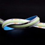 16.4FT (5Meters) Roll of Icy Blue Color COB LED Flex Strip Spot Free in 24V with 512 LEDs 14Watt per Meter Flexible LED Tape 10mm Wide PCB Non-waterproof