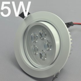 5W CL-HQ-02-5W LED Downlight Cut-out 90mm Diameter 4.3" White Recessed Dimmable/Non-Dimmable Ceiling light