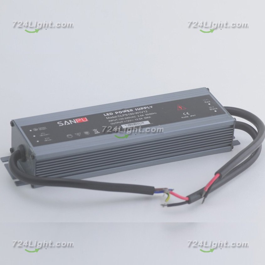 Waterproof 12V 12.5A LED Power Supply 150 Watt LED Power Supplies Rain-proof For LED Strips LED Light