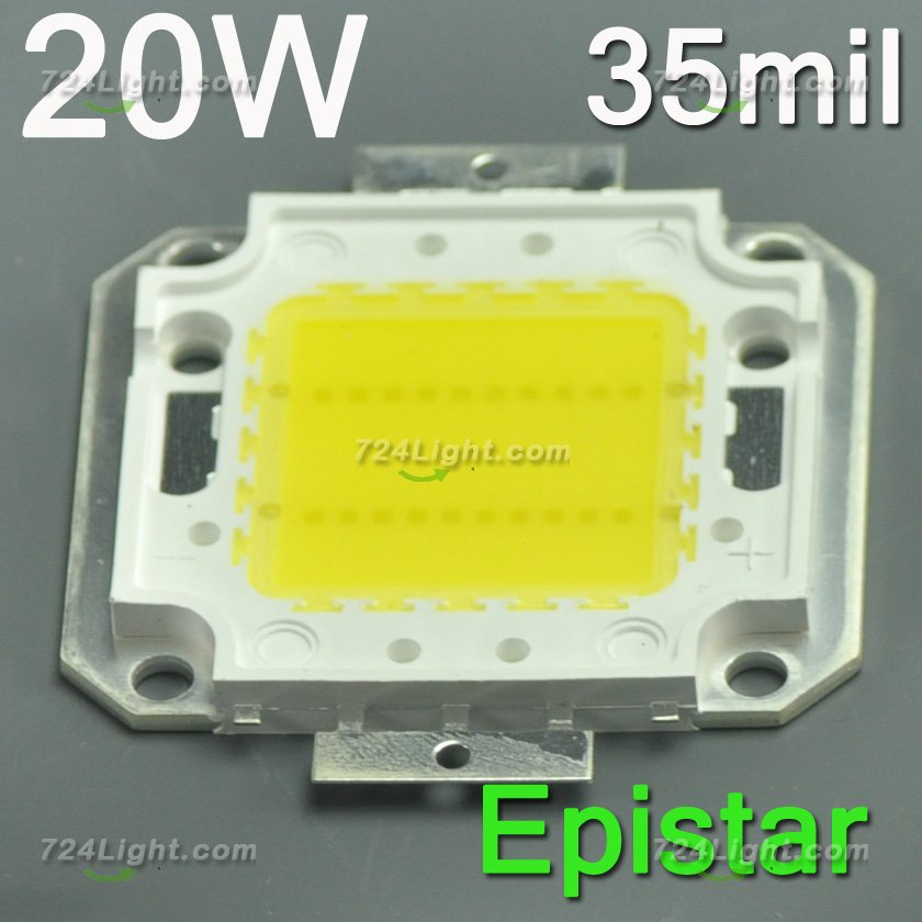 Epistar 20W High Power LED Beads Chip 1700 Lumens 35*35mil LED light