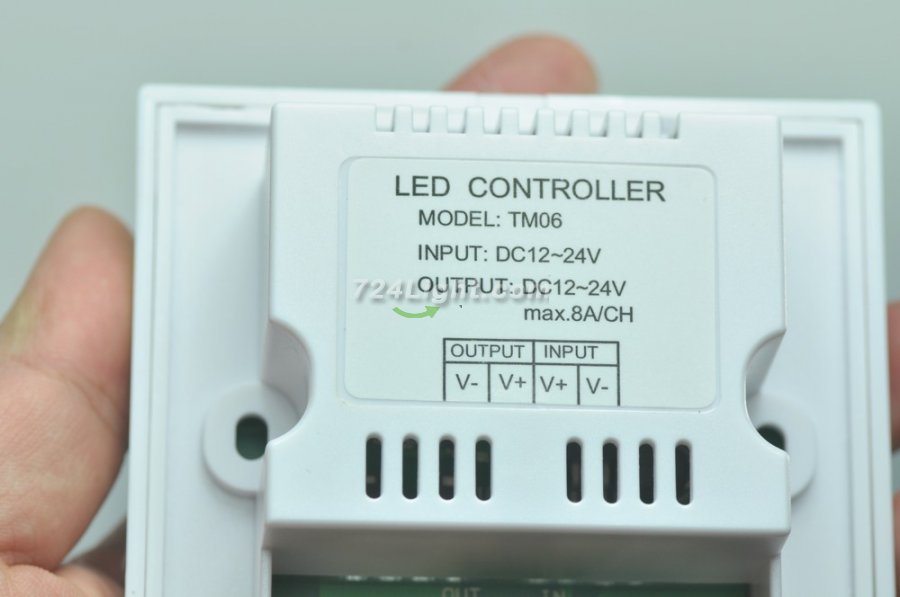 DC12-24V 2x4A Panel Touched LED controller Dimmer for LED Strip Lightings Color Temperature Adjustable