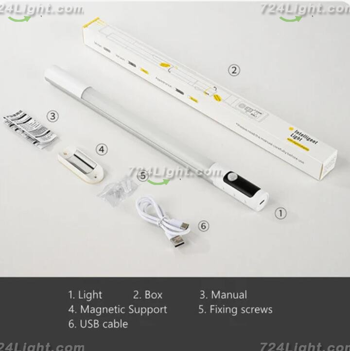 LED Motion Sensor Light Indoor, 2200mAh Rechargeable Closet Lights with Digital Display, 12.47in Wireless Under Cabinet Lighting for Closet, Wardrobe, Kitchen, Stair Indoor