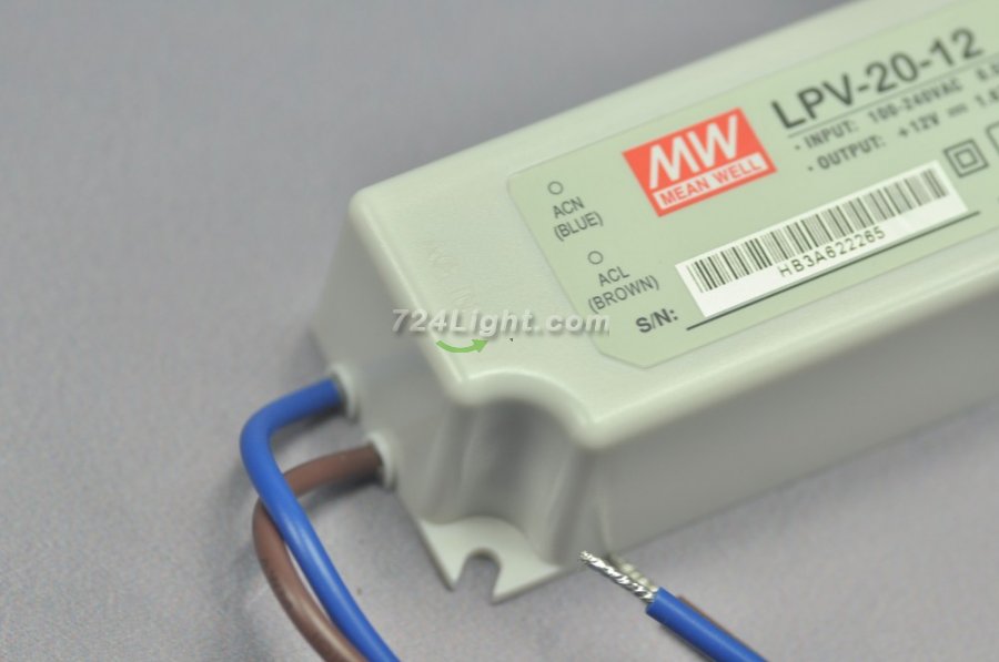 12V 20W MEAN WELL LPV-20-12 LED Power Supply 12V 1.67A LPV-20 LP Series UL Certification Enclosed Switching Power Supply