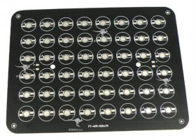 48W 225x175mm LED High Power Rectangular Aluminum Plate 24 Series Connections 2 Parallel connections