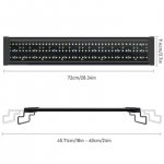 Aquarium LED Light for Freshwater Fish Tank w/ Extendable Bracket, White Blue LED