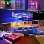 32.8FT (10Meters) with 300LEDs RGB Color Changing LED Strip Light WiFi APP Controlled Compatible with Alex Google Voice Controlled LED Strip Light Kit