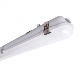 Milky White Cover T8 LED Tube Lights with Striped Clear Tri-proof T8 Tube Fixture for Double Tube