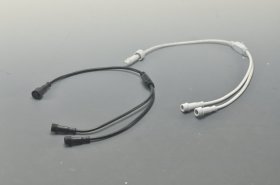 LED Light Splitter Female 2pin 1 to 2 Male Adapter Connector Cable 43cm