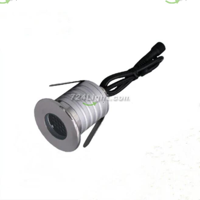 8PCS Pack 1W/3W IP67 Waterproof Dimmable Anti-Glare Stainless Steel Outdoor Cellular LED Underground Light