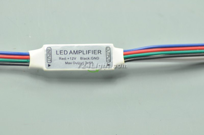 Mini Strip Amplifier RGB LED Strip lights Color 12V LED Amplifier