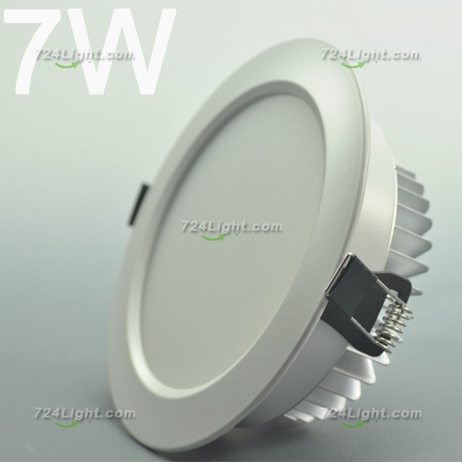 7W DL-HQ-101-7W LED Ceiling light Cut-out 115mm Diameter 5.5\" White Recessed Dimmable/Non-Dimmable LED Downlight