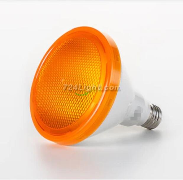 Outdoor PAR38 LED 12W White / Red / Green / Blue / Yellow Light Colors 60-degree Beam E27/E26 AC100-265V Non-Dimmable Waterproof IP65 Light Bulb