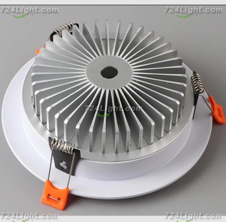 4 Pack RGBW Super Bright Modern Recessed LED Lighting 12/24W 12/24V White Round Embedded LED DownLights Aluminum Indoor Ceiling Downlight Hotel Lighting Bar Lighting Dancing Room Lighting Restaurant Lighting