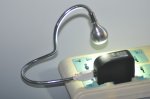 Black Flexible USB LED Reading Light Lamp for Computer Laptop Notebook PC Metal Snake