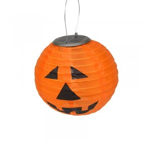 Halloween Pumpkin Decoration - Hanging Solar Lights Outdoor, Waterproof Spooky Hanging LED