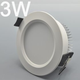 3W DL-HQ-101-3W LED Down Light Cut-out 75mm Diameter 3.5" White Recessed Dimmable/Non-Dimmable LED Down Light