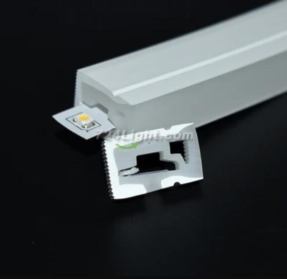1M/5M/10M/20M Pack of T1220 One Face Edge Lighting LED Neon Light Housing Kit with End Caps and Mounting Clips, Flexible Neon Channel Fit for 12mm Wide LED Strip Lights