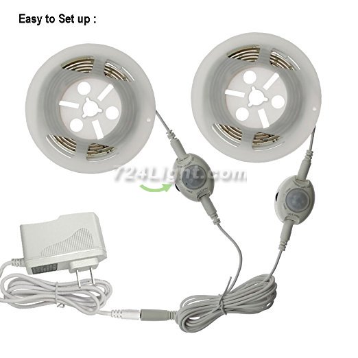 Motion Activated LED Bed Light Automatic Strip Lighting Kit(Double Bed Kit)