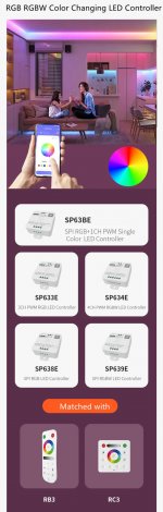 New PWM LED Controller Bluetooth Music Controller for LED Strips and LED Lights iOS/Android App Control
