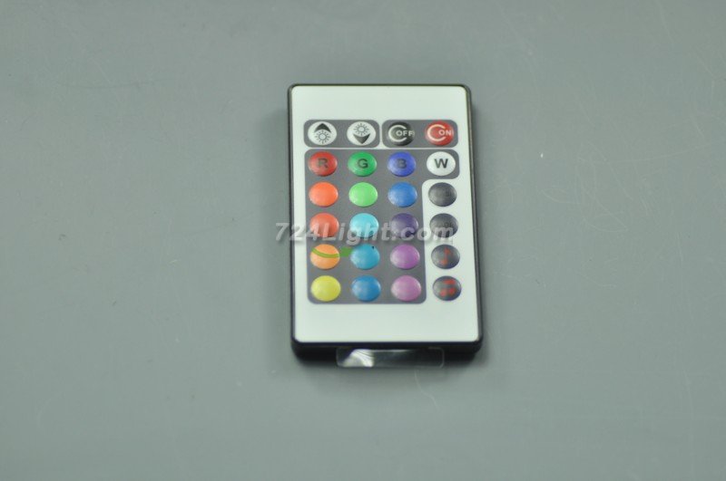Led Music Controller 24 Keys IR Remote Controller LED Strip /LED Bulb Sound Sensitive Control Black Aluminum 288 W