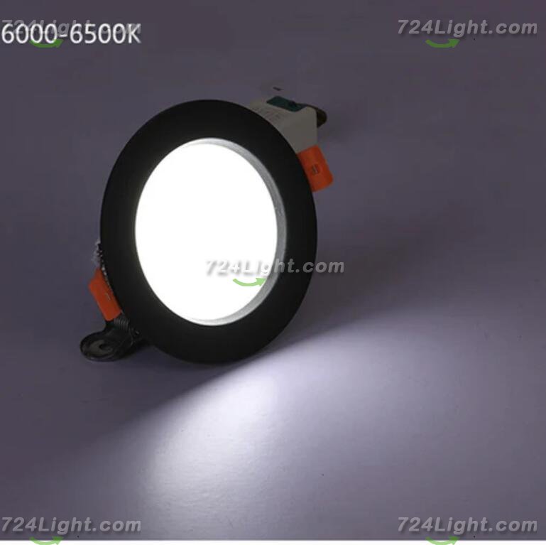 4PCS Pack Low Profie LED Downlight 3W/5W/7W/12W/15W/18W/24W CRI80 Anti-Fog Fixed Head Recessed Ceiling Light