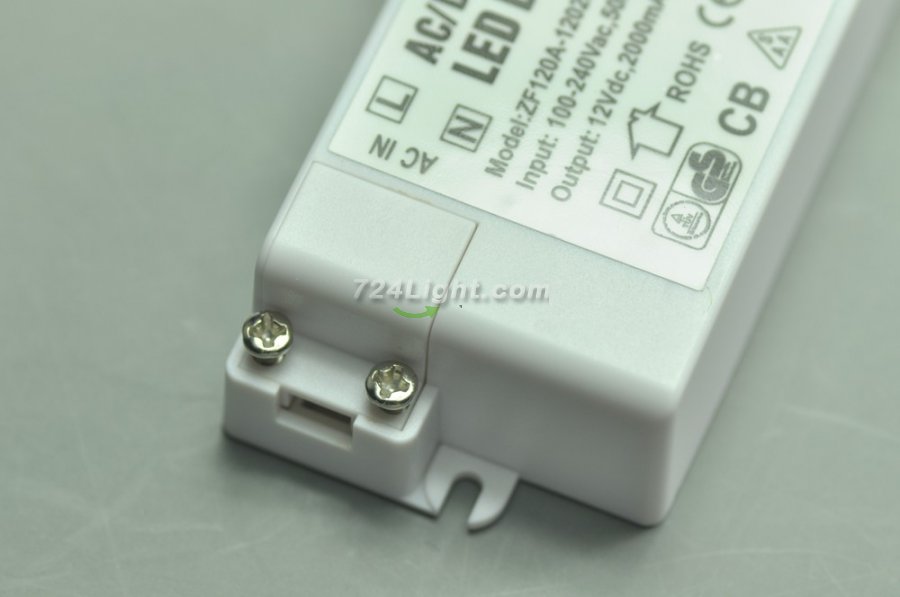 24 Watt LED Power Supply 12V 2000mA LED Power Supplies UL Certification For LED Strips LED Light
