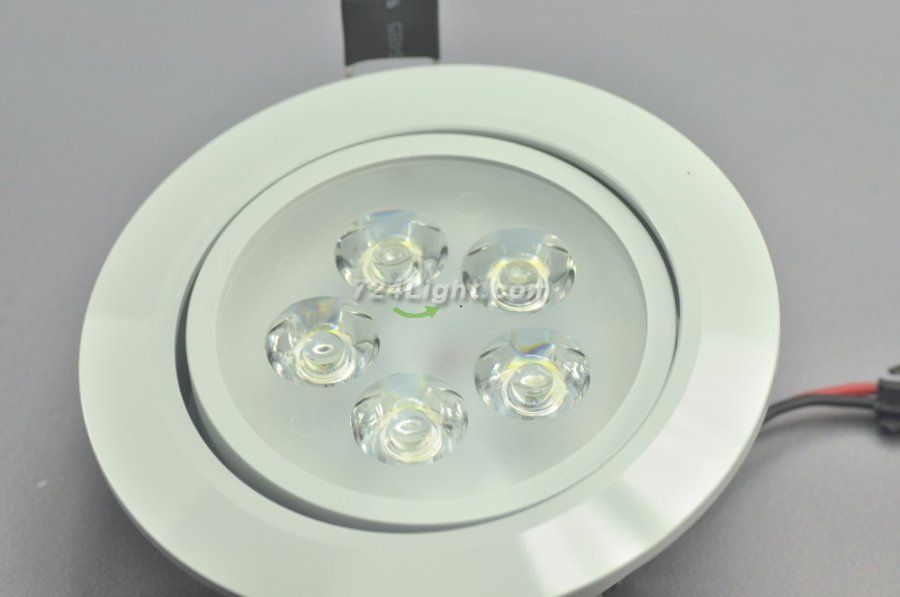 5W CL-HQ-02-5W LED Downlight Cut-out 90mm Diameter 4.3" White Recessed Dimmable/Non-Dimmable Ceiling light