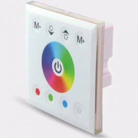 12V-24V DC Wall Panel Touchable Color Ring LED Controller for RGBW & RGBWW Color Changing LED Strips