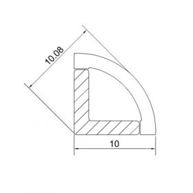 LED Plastic Channel Waterproof Led Profile Super Slim Channel (WxH):7 mm x 7mm 1 meter (39.4inch) LED Channel