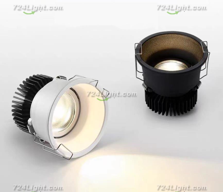 7W Spotlight Led Embedded High Color Rendering Deep Anti-glare Narrow Frame Household Aluminum Wall Washer Downlight