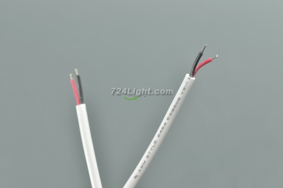 Waterproof White LED Strip DC Connector Female and Male 5.5mm x 2.5mm(2.1mm) For strip light power supply connector