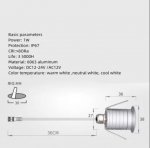 8PCS Pack 1W 12-24V DC/AC 12V IP67 Waterproof LED Step Light Dimmable Outdoor LED Garden Light Yard Light with Deep Anti-Glare Lens