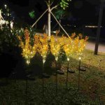 Solar Garden Lights Outdoor Decorative, Waterproof IP65 Powered Flower Lights