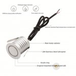 8 PCS Pack DC12V-24V 1W/3W IP67 Outdoor Waterproof LED Wall Light Corridor Ladder Step LED Lights
