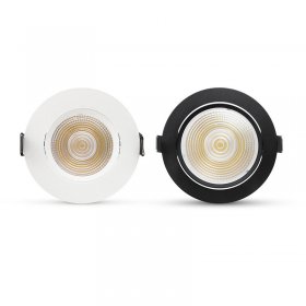 5W Adjustable Downlight LED Home Round Recessed COB Spotlight Ceiling Spotlight