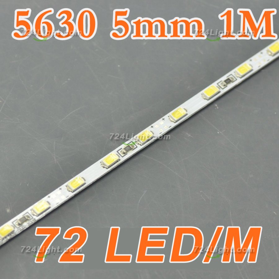 39.3inch 5630 Rigid LED Strips 72LED 1M 5mm 12V DC Aluminium Rigid Strip Bar light