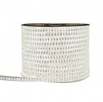 AC 110V 220V SMD2835 High Voltage Flat Strip Light 180 LEDs Per Meter Double Row with the power plug