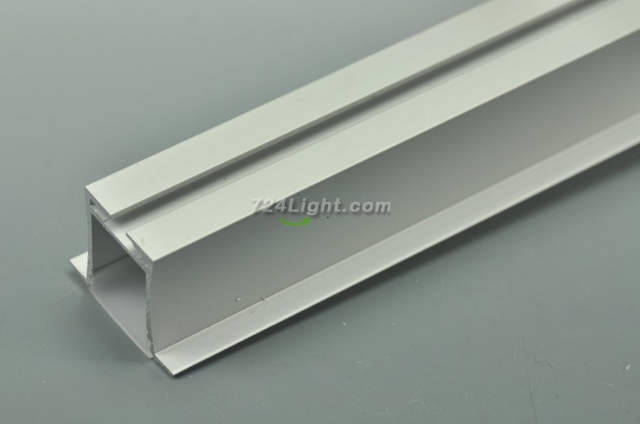 LED Aluminium Extrusion 18.6mm Recessed LED Aluminum Channel 1 meter(39.4inch) With Wings